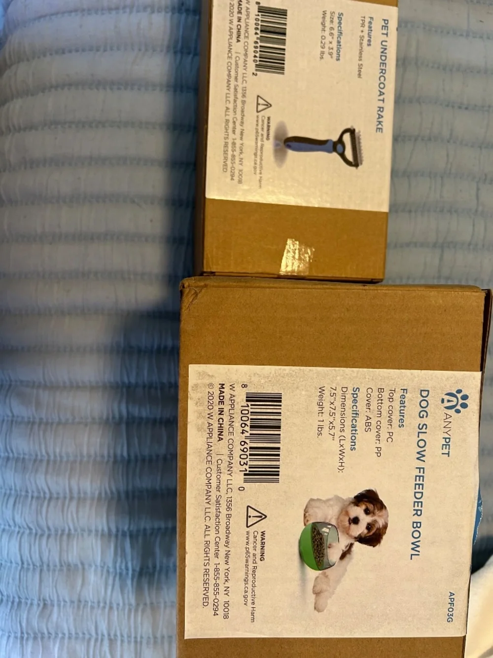 ANY PET - DOG SLOW FEEDER BOWL AND UNDERCOAT RAKE